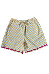 Bermudas vichy amarillo